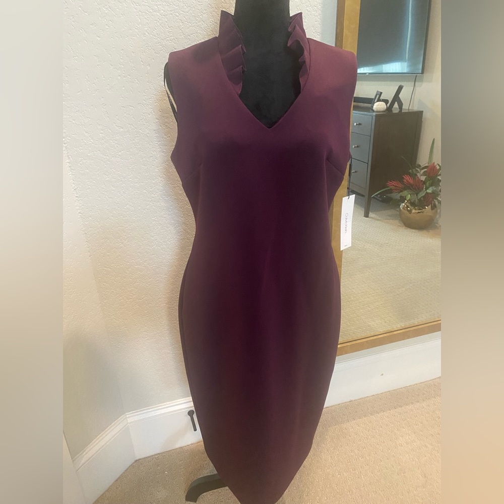 Calvin Klein Eggplant colored dress